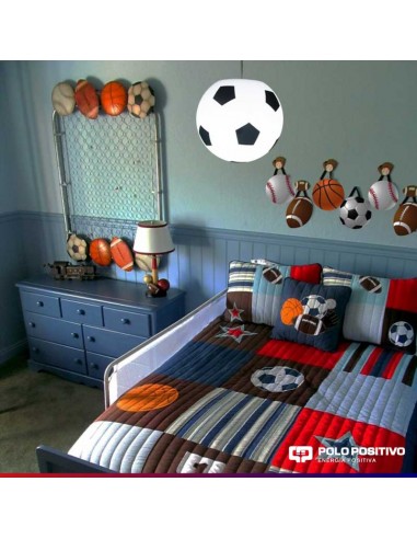 COLGANTE PELOTA 25CM APTO LED 10W.