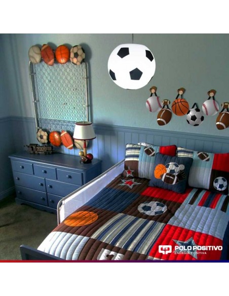 COLGANTE PELOTA 25CM APTO LED 10W.