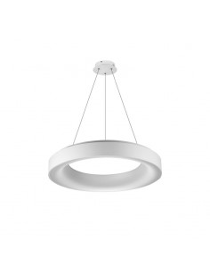 COLGANTE LED BAGEL 40W 3000K DIMMER 45CM BLANCO ALUMINIO