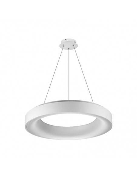 COLGANTE LED BAGEL 80W 3000K DIMMER 80CM BLANCO ALUMINIO