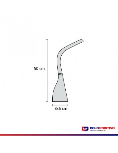 LAMPARA DE MESA BOSTON USB LED 9W BLANCO 3...