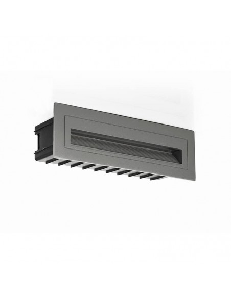 APLIQUE EMBUTIR PARED LED BRISA H 5W GRIS 3000K