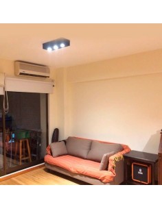 PLAFON LAGUNA 3 LUCES AR111 NEGRO 2