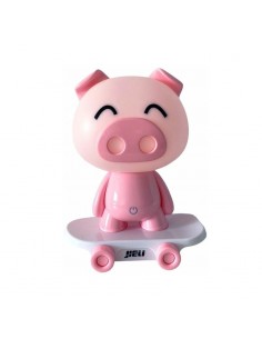 VELADOR USB PATINETA CHANCHO ROSA