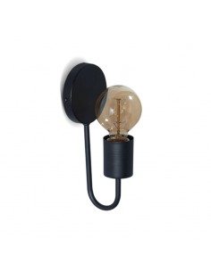 APLIQUE PARED WANDA 1 LUZ NEGRO
