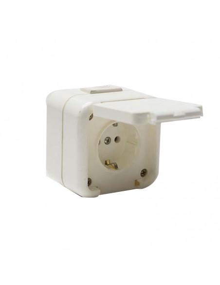 TOMA EXTERNO SCHUKO 16A.C/TAPA(S-2116)