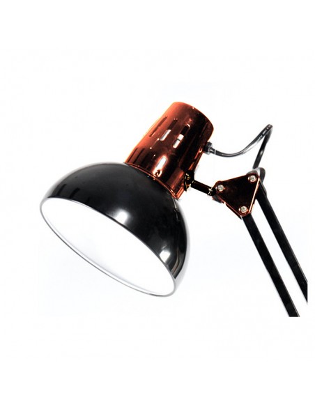 LAMPARA TABLERO DE DIBUJO C/ BASE NEGRO-COBRE