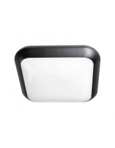 TORTUGA LED INTEGRADO CUAD 15W CALIDA 2700K NEGRO