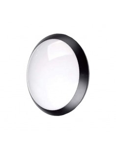 TORTUGA REDONDA LED INTEGRADO 20W NEGRO LUZ CALIDA 2700K