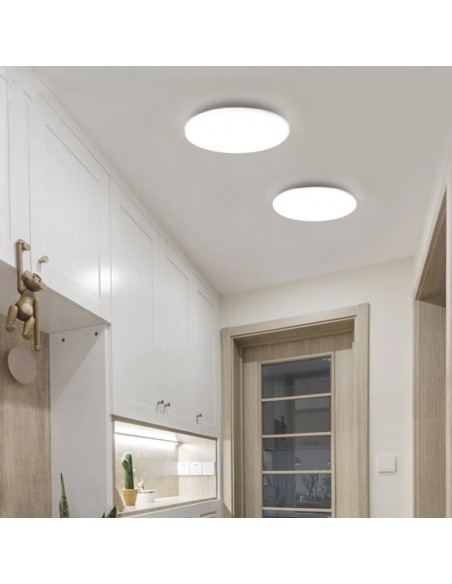 PLAFON APLICAR O SEMI EMBUTIR CUADRADO 22W 15CM LUZ FRIA