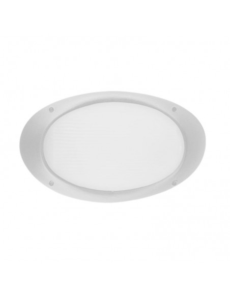 TORTUGA OVAL POLIPROPILENO LISA ARO ALTO BLANCO E27