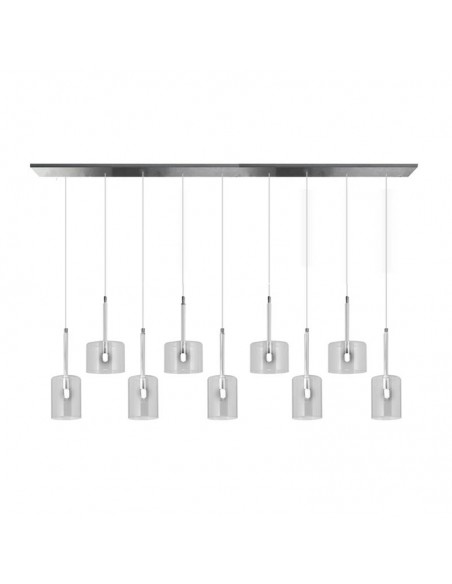 COLGANTE IMPERIO COMBINADO 9 LUCES G9 TRANSPARENTE