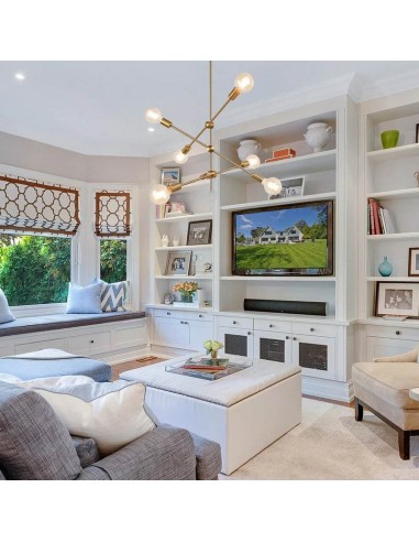 COLGANTE CORONA 6 LUCES COBRE CANDIL