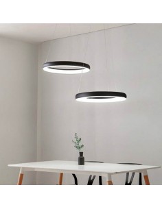 COLGANTE LED GERS 30W 3000K DIMMER 40CM NEGRO 2
