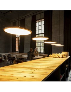 COLGANTE LED MATIZ 30W LUZ CALIDA 3000K 40CM DORADO 2