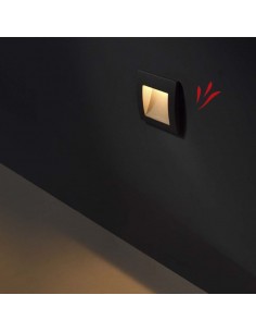 APLIQUE EMBUTIR PARED LED VK-FACE 3W GRIS 3000K 2