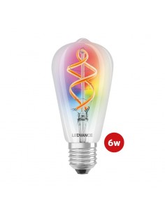 LAMPARA LED LEDVANCE SMART WIFI  6W FILAM.PERA RBG