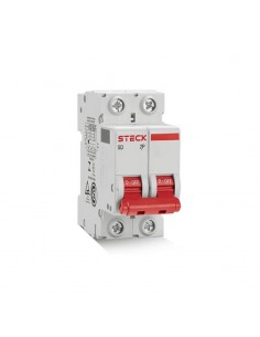 INTERRUPTOR TERMOMAGNETICO STECK BIPOLAR 2X 63A C 3K