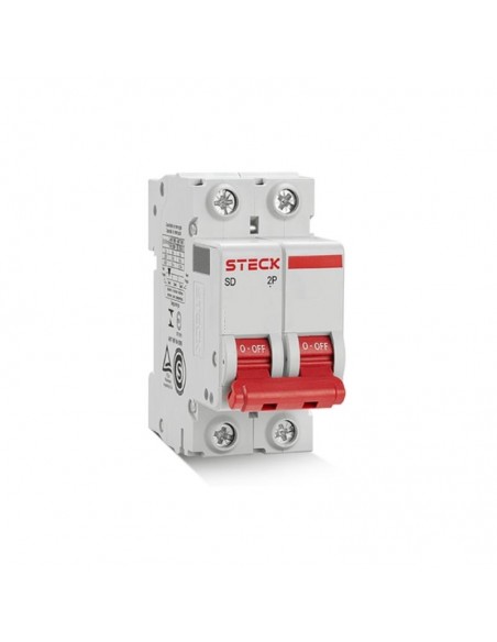 INTERRUPTOR TERMOMAGNETICO STECK BIPOLAR 2X 63A C 3K