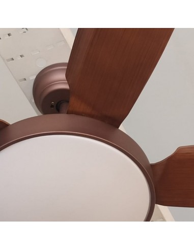 VENTILADOR TECHO 5 PAL SAT MARRON
