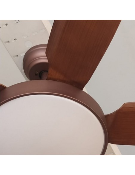 VENTILADOR TECHO 5 PAL SAT MARRON