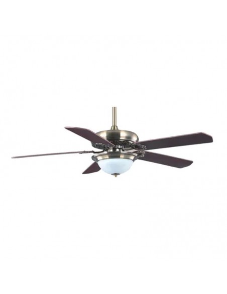 VENTILADOR TECHO  5 PAL BRONCE ENCHAPADO MADERA