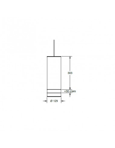 COLGANTE DECO AR111 335MM  2 AROS BLANCO