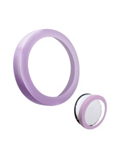 ARO P/PLAFON LED REDONDO PVC ROSA