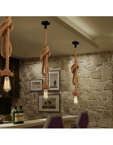 COLGANTE SOGA 1 LUZ 1,2 MTS E27