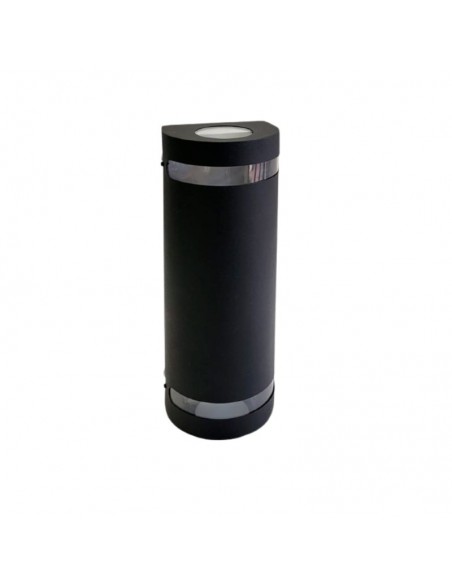 APLIQUE BIDIRECCIONAL SEMICIRC 2 LUCES GU10 NEGRO C/ LUCERA