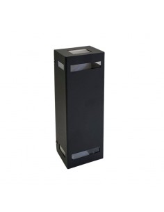 APLIQUE BIDIRECCIONAL RECTANG 405 GRANDE 2 LUCES GU10 NEGRO