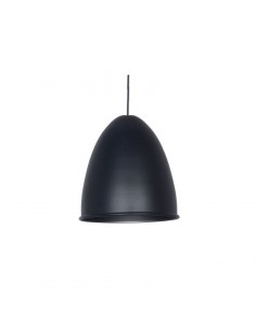 COLGANTE BARADERO ALUMINIO 1 LUZ E27 24CM NEGRO