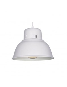 COLGANTE CAMPANA INDUSTRIAL ALUMINIO BLANCO 28CM E27