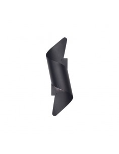 APLIQUE DIFUSOR CHAPA E27 NEGRO