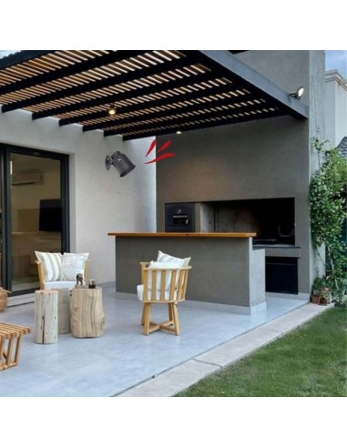 APLIQUE CABEZAL TRELEW E27 NEGRO