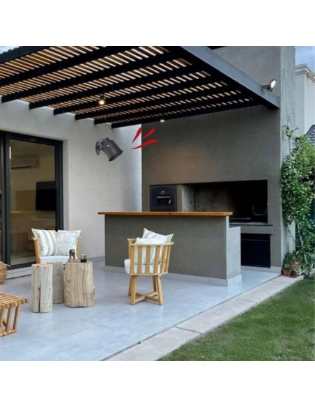 APLIQUE CABEZAL TRELEW E27 NEGRO