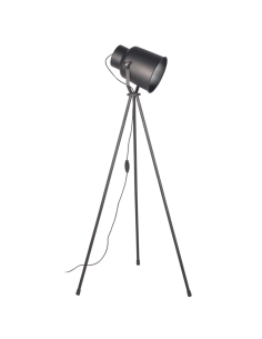 LAMPARA DE PIE TRELEW TRIPODE NEGRO TEXT