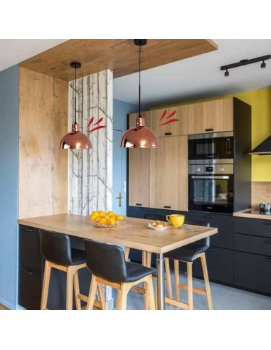 COLGANTE PAVODA 23CMS E27 COBRE