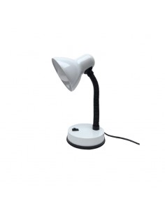 LAMPARA ESCRITORIO C/FLEXIBLE E27 BLANCO