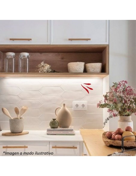 REGLETA BAJO ALACENA LED C/ INTERR ALUM 8W LUZ FRIA 75CM