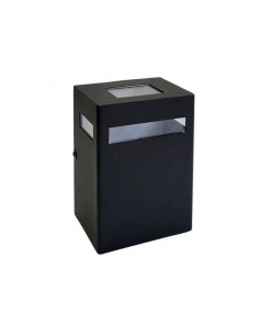 APLIQUE UNIDIRECCIONAL RECTO CHICO GU10 NEGRO TEXT