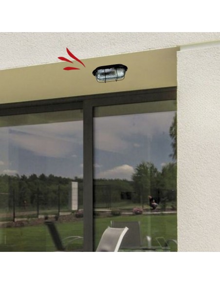 TORTUGA CHAPA OVAL CHICA E27 NEGRO 20X11CM