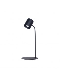 VELADOR CABEZAL RECTO FIJO NEGRO 46CM GU10