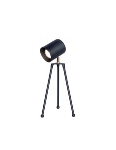 VELADOR TRIPODE CHICO NEGRO DICRO GU10 38CM