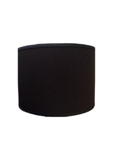 PANTALLA VELADOR CILINDRO 20X14 LISO NEGRO