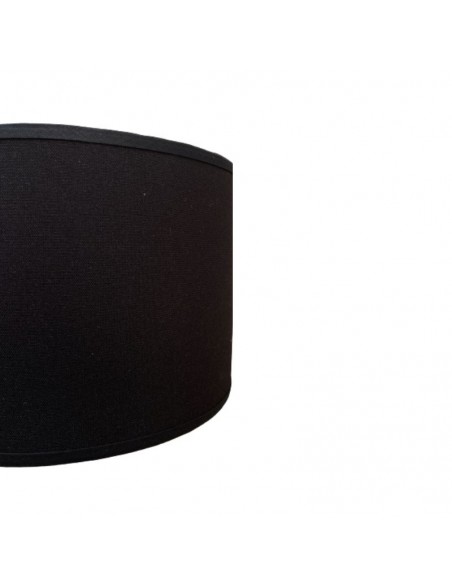 PANTALLA VELADOR CILINDRO 20X14 LISO NEGRO