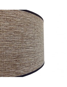 PANTALLA VELADOR CILINDRO 40X20 ALPILLERA MARRON 2