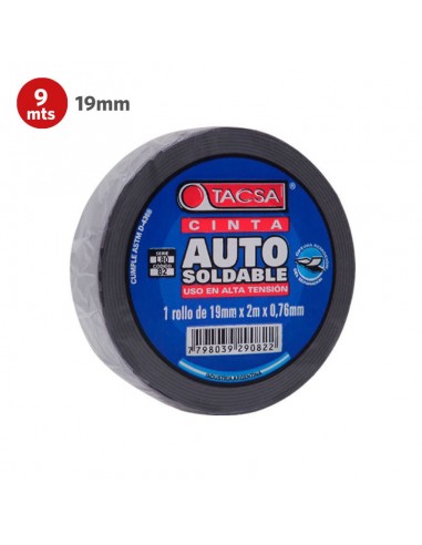 CINTA TACSA AUTOSOLDABLE 19MM X 9MTS