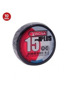 CINTA AISLADORA PVC TACSA NEGRO 10 MTS