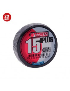 CINTA AISLADORA PVC TACSA NEGRO 20 MTS